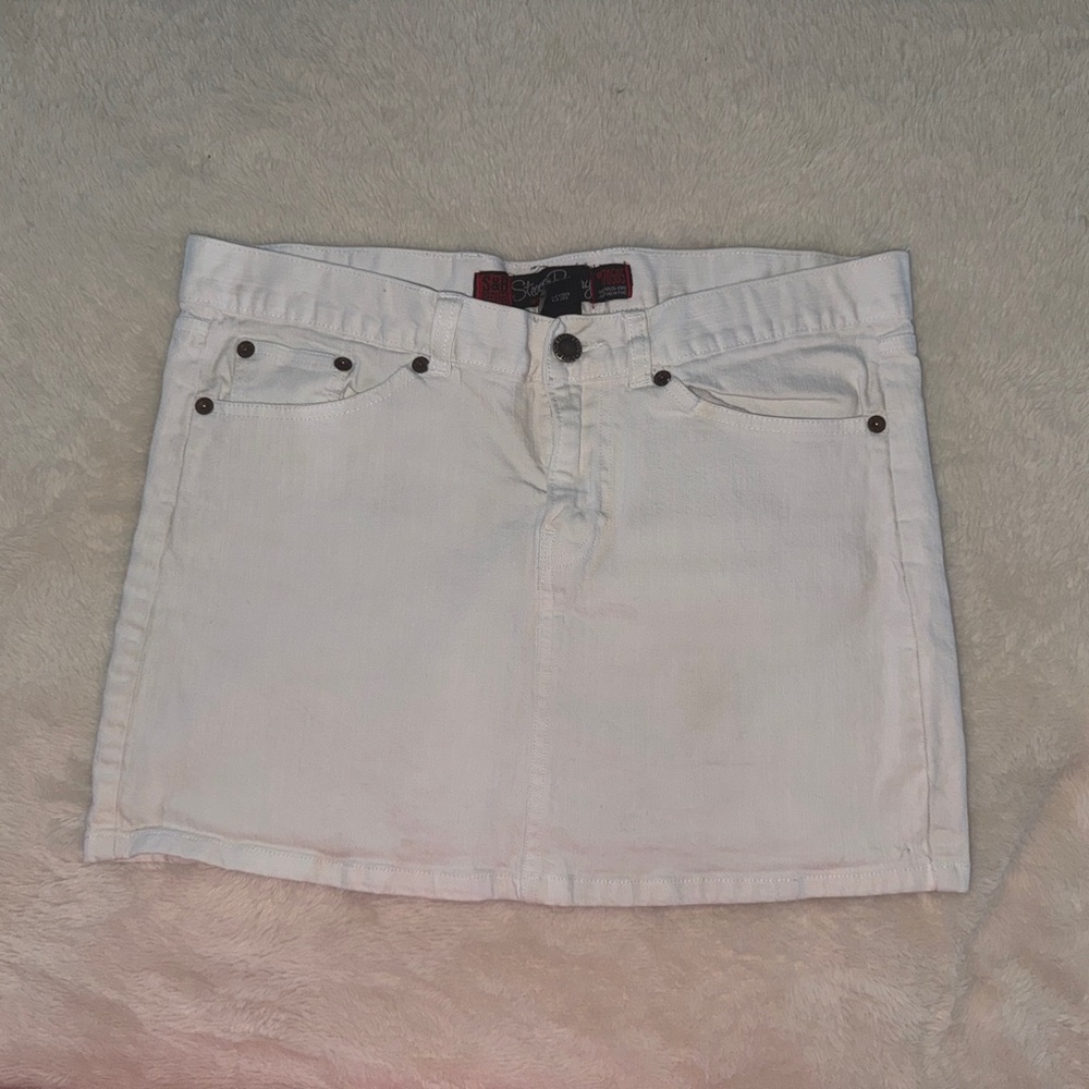 Steve & Barry's White Mini Skirt